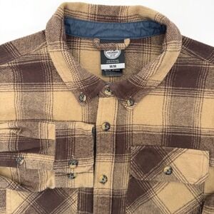 Colorado Clothing Flannel Shirt Mens M Brown Plaid Button Down Long Sleeve
